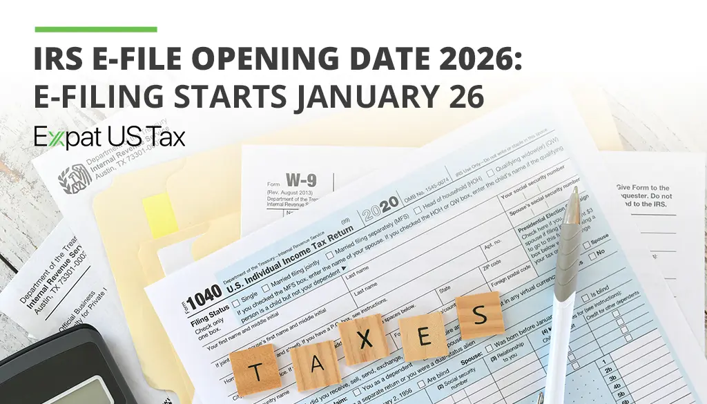 IRS E-File Opening Date 2026