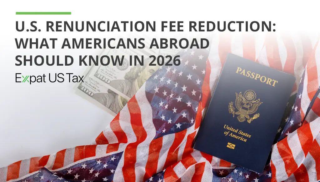 US Renunciation Fee Reduction