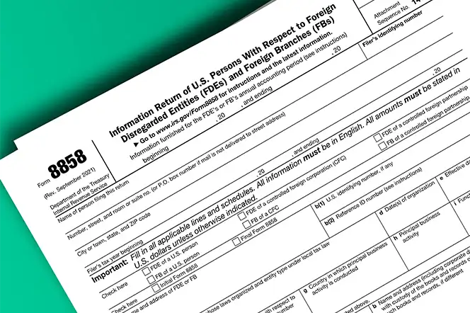 Form 8858 US Expats Foreign Rental Income